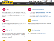Tablet Screenshot of chemnitzer.linux-tage.de